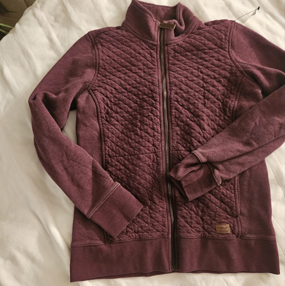 L.L. Bean Quilted Jacket in Burgundy